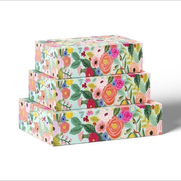 Rifle Paper Co. Decorative Medium Size Storage Box - Garden Party - Picture 3 of 8